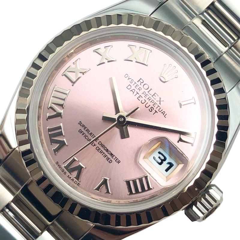 ロレックス ROLEX デイトジャスト26 179174 ピンク WG×SS レディース 腕時計 | 中古ブランドリユースショップ OKURA(おお蔵)