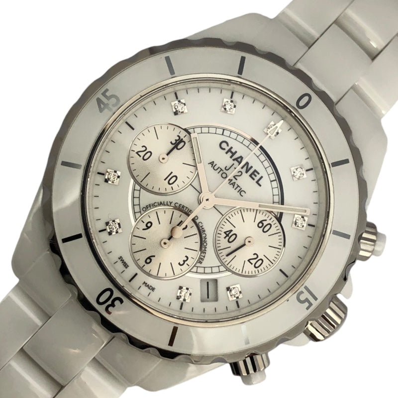 シャネル CHANEL J12 クロノグラフ 41mm H2009 ホワイト セラミック 自動巻き メンズ 腕時計