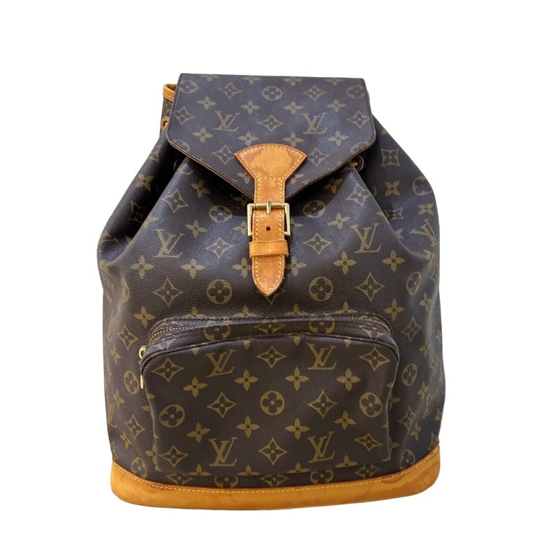 ルイ・ヴィトン LOUIS VUITTON モンスリGM M51135 モノグラム ゴールド金具 モノグラム レディース リュック・デイパッ |  中古ブランドリユースショップ OKURA(おお蔵)