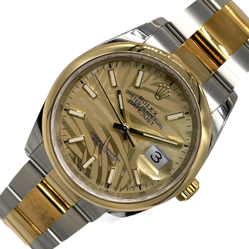 ロレックス ROLEX デイトジャスト36 126203 パームモチーフ K18