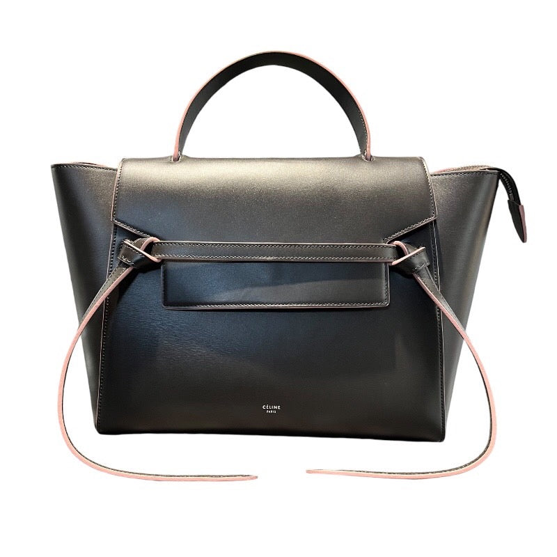 セリーヌ CELINE ベルトバッグ ミニ 176103 マットブラック カーフ スムースカーフ レディース ハンドバッグ |  中古ブランドリユースショップ OKURA(おお蔵)