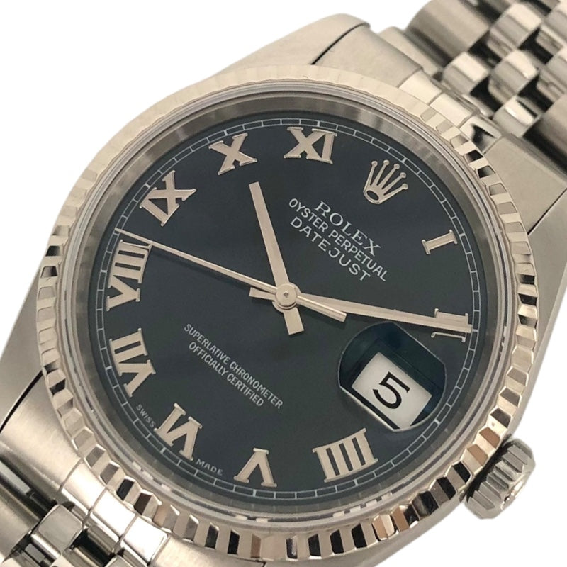 ロレックス ROLEX デイトジャスト 16234 ブライトブルー文字盤 ステンレス×K18ホワイトゴールド 自動巻き メンズ 腕時計 |  中古ブランドリユースショップ OKURA(おお蔵)