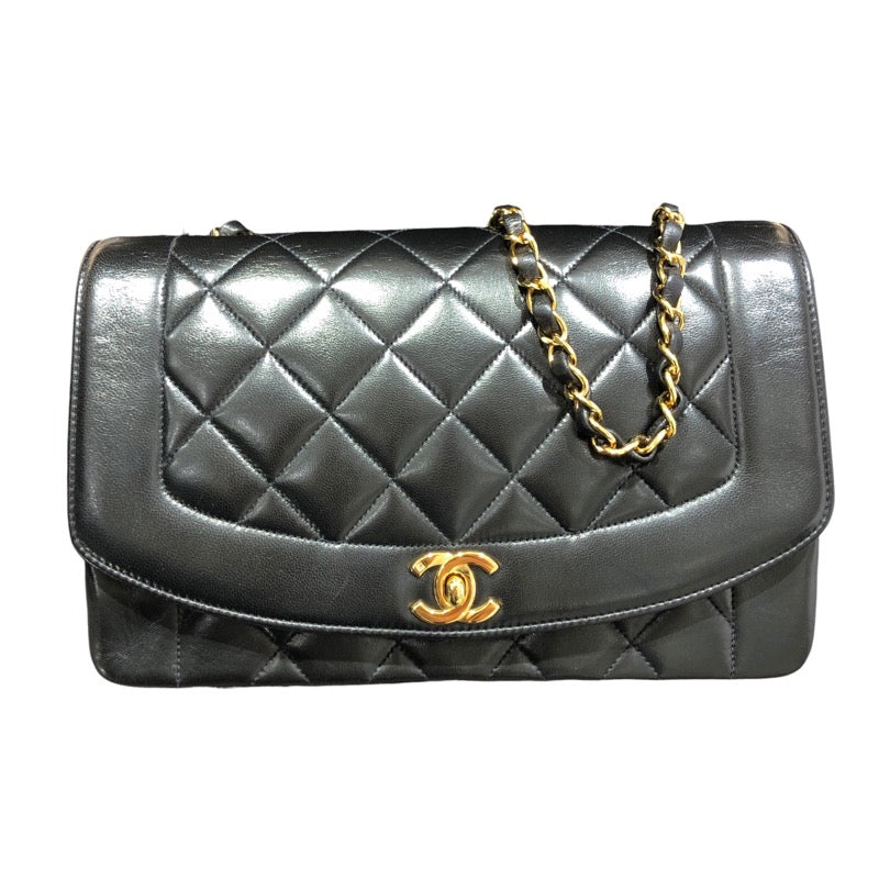 シャネル CHANEL ダイアナ25 A01165 ブラック/GD金具 ラムスキン レディース ショルダーバッグ | 中古ブランドリユースショップ  OKURA(おお蔵)