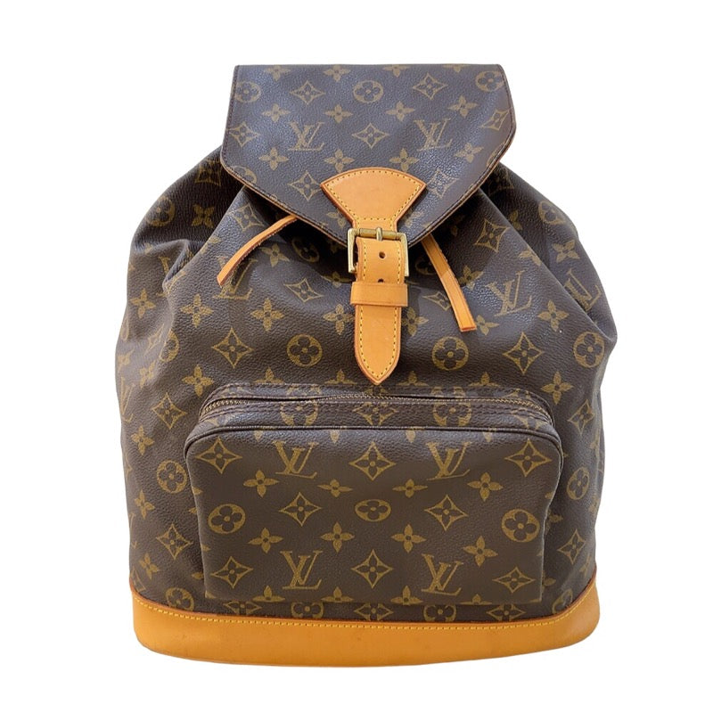 ルイ・ヴィトン LOUIS VUITTON モンスリGM M51135 モノグラム　ゴールド金具 モノグラム レディース リュック・デイパック