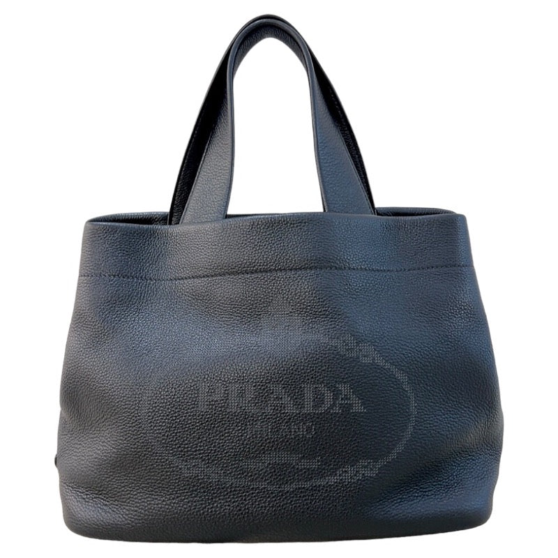 PRADA ネイビー レザートートバッグ