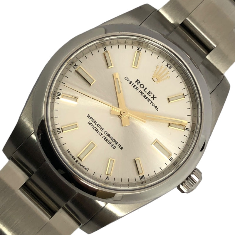 ロレックス ROLEX オイスターパーペチュアル34 ランダムシリアル 124200 シルバー SS 自動巻き メンズ 腕時計 |  中古ブランドリユースショップ OKURA(おお蔵)