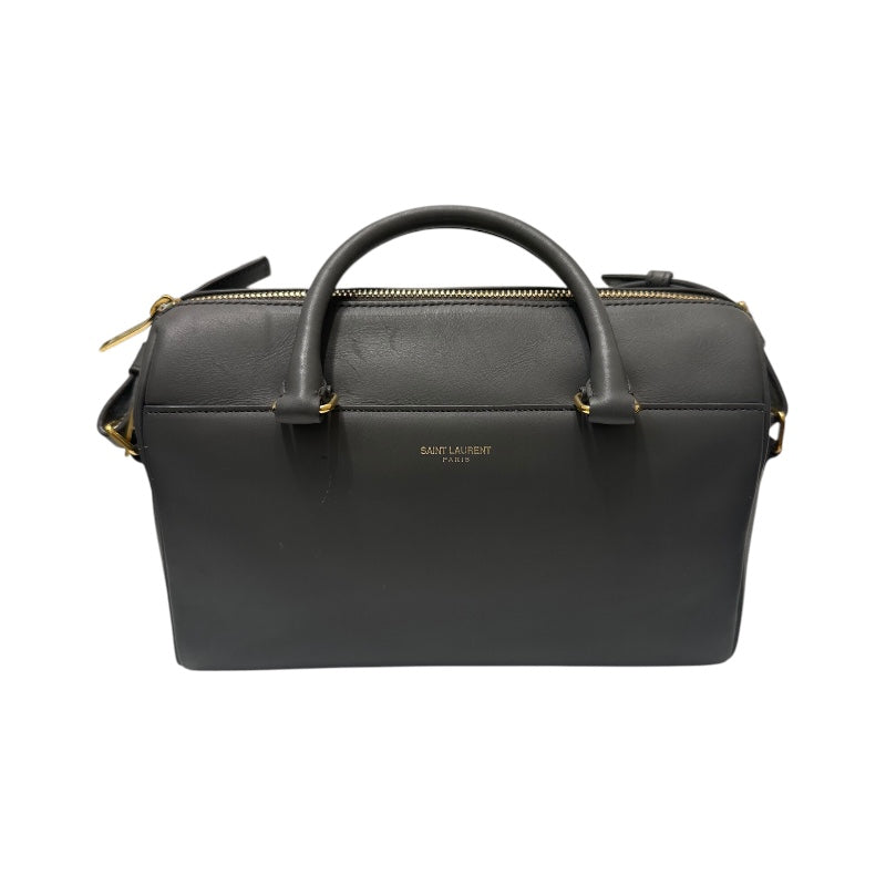 サンローラン SAINT LAURENT ベイビーダッフル グレー カーフ
