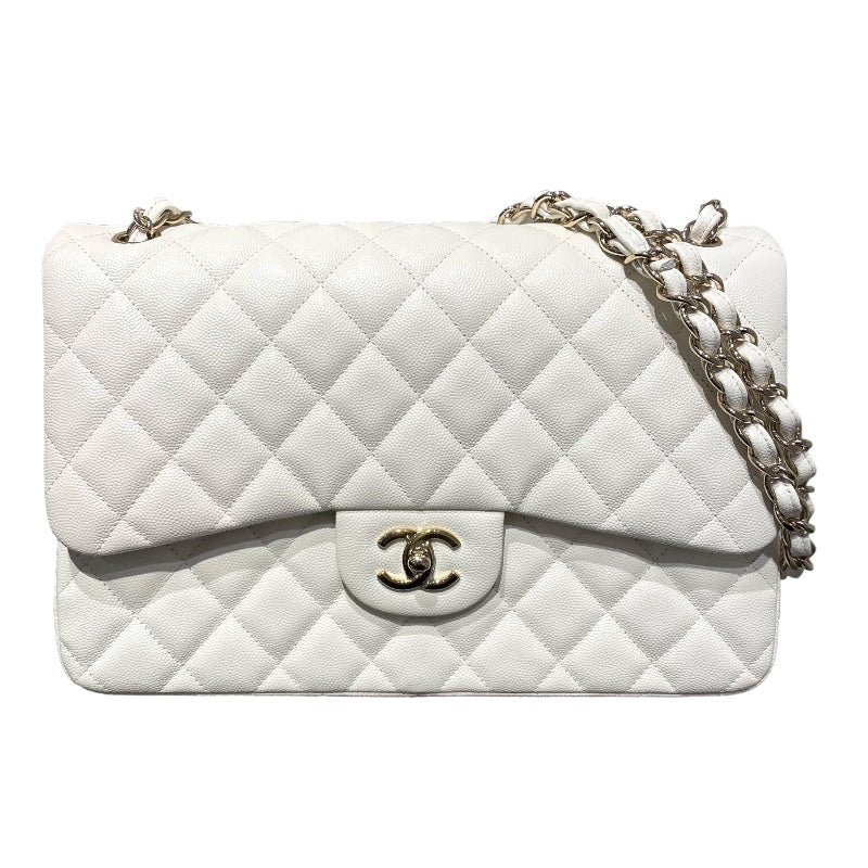 シャネル CHANEL マトラッセ30 A58600 ホワイト GD金具 キャビアスキン レディース ショルダーバッグ |  中古ブランドリユースショップ OKURA(おお蔵)