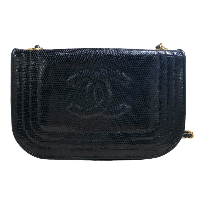 シャネル CHANEL ココマーク チェーンショルダー ブラック ゴールド金具 リザード レディース ショルダーバッグ |  中古ブランドリユースショップ OKURA(おお蔵)