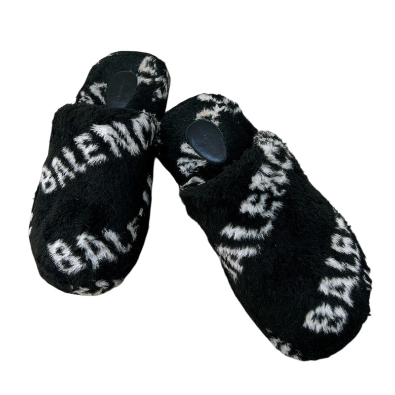 Balenciaga ブラックファーサンダル38 BALENCIAGA(バレンシアガ