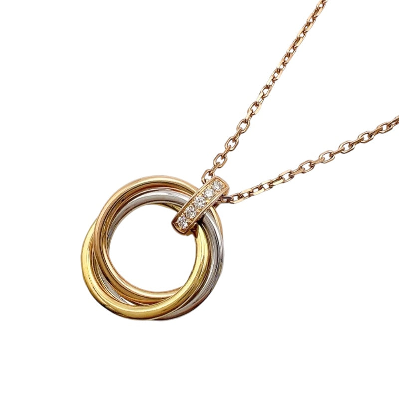 カルティエ Cartier トリニティ サークルネックレス 750YG/PG/WG 