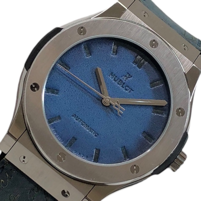 ウブロ HUBLOT クラシック・フュージョン ベルルッティ スクリット 511.NX.050B.VR.BER16 チタン メンズ 腕時計 |  中古ブランドリユースショップ OKURA(おお蔵)