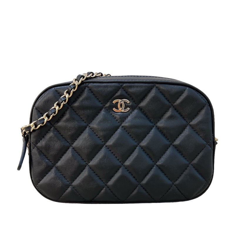 シャネル CHANEL マトラッセミニカメラショルダーバッグ AP2287 ブラック ゴールド金具 ラムスキン レディース ショルダーバッグ |  中古ブランドリユースショップ OKURA(おお蔵)