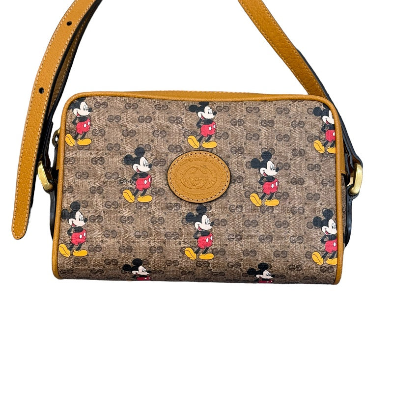 グッチ GUCCI クロスボディバッグ ミッキーマウス 602536 ブラウン GG 