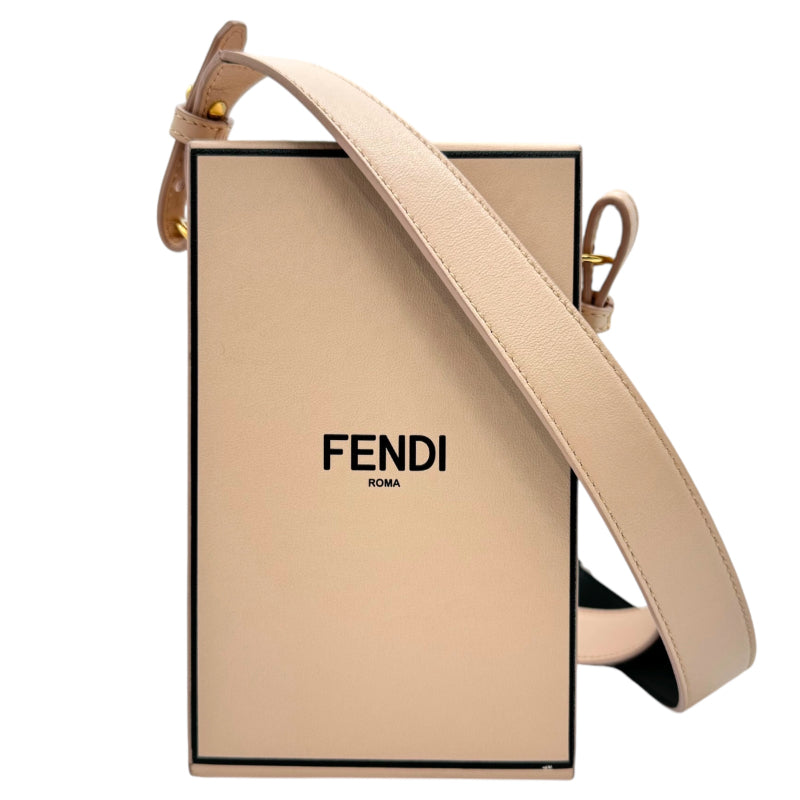 フェンディ FENDI バーティカルカバ ボックス 8BT339 ピンク×ブラック ゴールド金具 レザー レディース ショルダーバッグ |  中古ブランドリユースショップ OKURA(おお蔵)