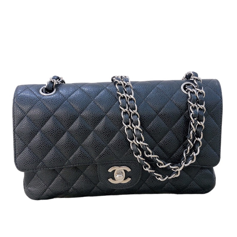 シャネル CHANEL マトラッセ25 A01112 ブラック シルバー金具 キャビアスキン レディース ショルダーバッグ |  中古ブランドリユースショップ OKURA(おお蔵)