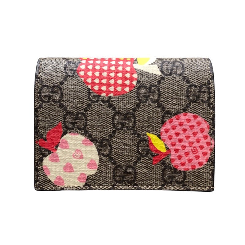 グッチ GUCCI リンゴ レポムカードケース 663922 ベージュ GGスプリームキャンバス レディース 三つ折り財布 |  中古ブランドリユースショップ OKURA(おお蔵)