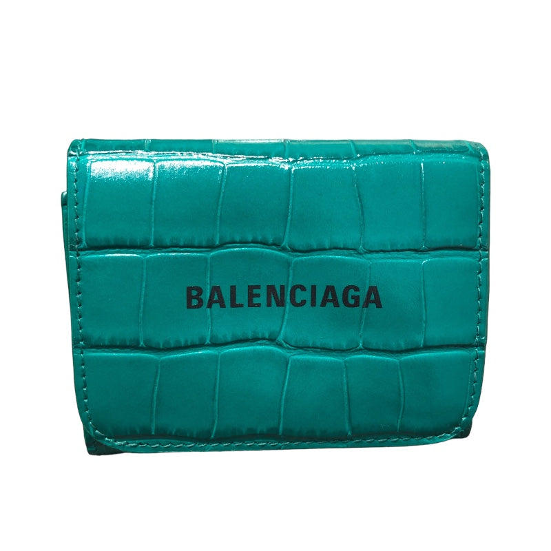 バレンシアガ BALENCIAGA コンパクトウォレット 355622 グリーン  