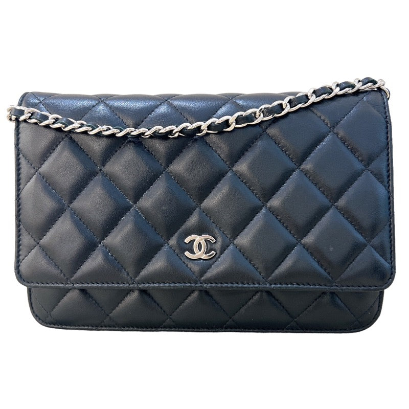 シャネル CHANEL マトラッセ チェーンウォレット AP0250 ブラック/SV金具 ラムスキン レディース ショルダーバッグ |  中古ブランドリユースショップ OKURA(おお蔵)