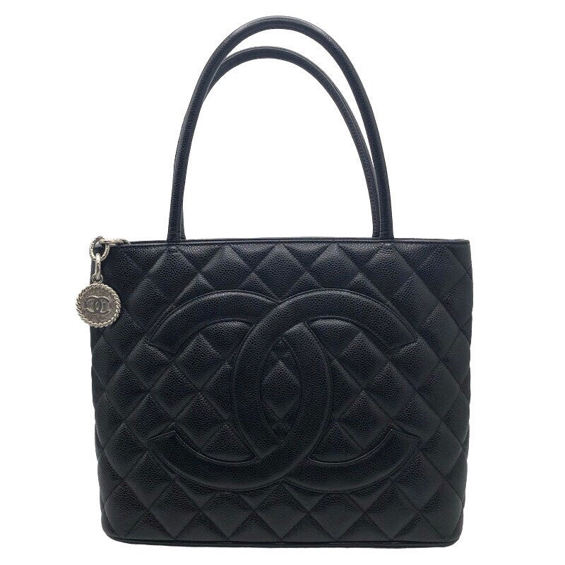 シャネル CHANEL 復刻トート A01804 SV金具 キャビアスキン  