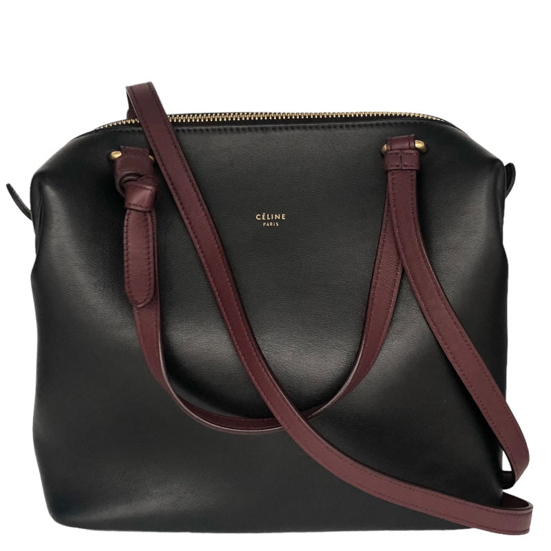 CELINE セリーヌ スモール ソフトキューブ バーガンディ