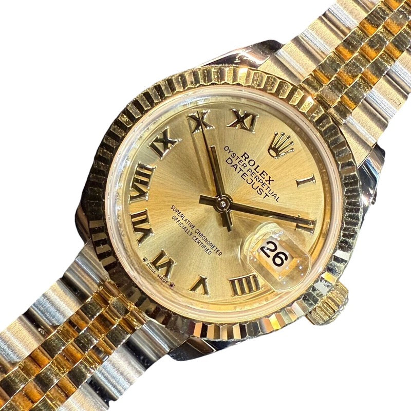 ロレックス ROLEX デイトジャスト28 279173 K18イエローゴールド×ステンレススチール レディース 腕時計 |  中古ブランドリユースショップ OKURA(おお蔵)