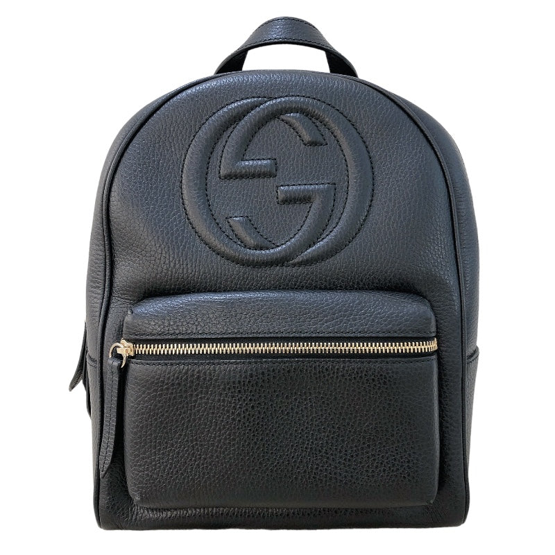 グッチ GUCCI ソーホーバックパック 536192 ブラック レザー レディース リュック・デイパック | 中古ブランドリユースショップ  OKURA(おお蔵)