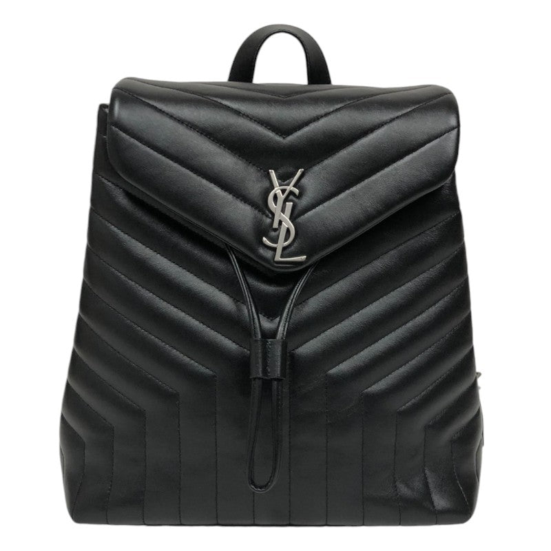 サンローラン SAINT LAURENT ルルバックパックミディアム 466517 ブラック レザー レディース リュック・デイパック |  中古ブランドリユースショップ OKURA(おお蔵)