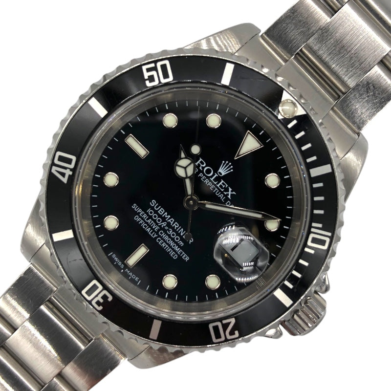 ロレックス ROLEX サブマリーナ D番 16610 ブラック ステンレススチール 自動巻き メンズ 腕時計 | 中古ブランドリユースショップ  OKURA(おお蔵)