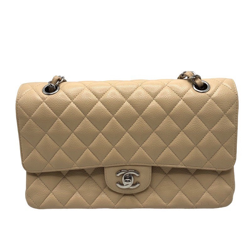 シャネル CHANEL マトラッセ25 A01112 14番台 ベージュ シルバー金具 キャビアスキン レディース ショルダーバッグ |  中古ブランドリユースショップ OKURA(おお蔵)