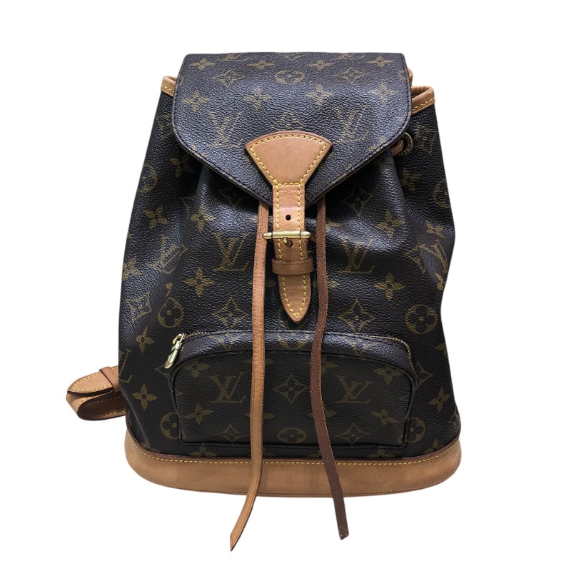 ルイ・ヴィトン LOUIS VUITTON モンスリMM M51136 ブラウン モノグラムキャンバス モノグラム ユニセックス リュック・ |  中古ブランドリユースショップ OKURA(おお蔵)