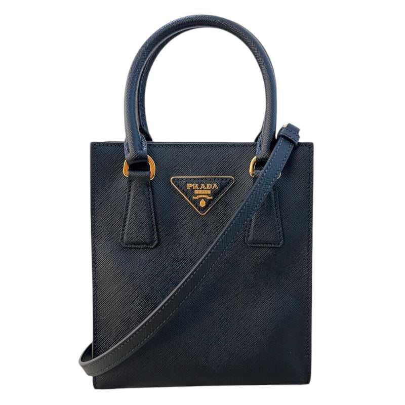 プラダ PRADA 2WAY バッグ 1BA358 ブラック ゴールド金具 サフィアーノレザー レディース ハンドバッグ |  中古ブランドリユースショップ OKURA(おお蔵)