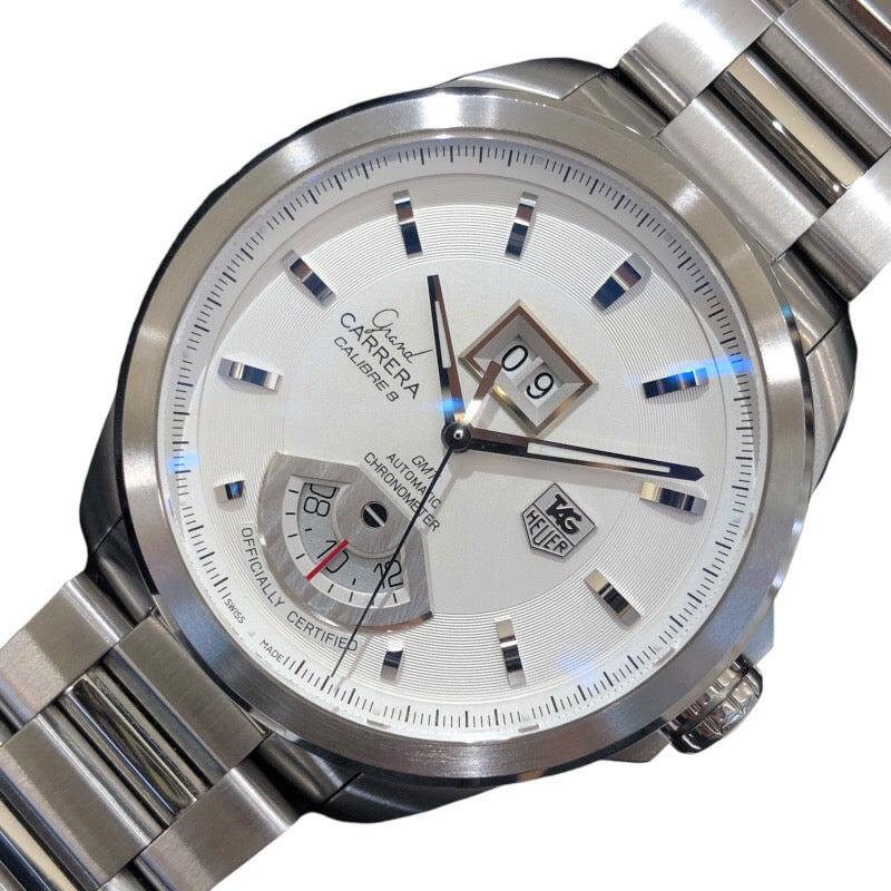 タグ・ホイヤー TAG HEUER グランド カレラGMT キャリバー8 WAV5112.BA0901 ホワイト SS メンズ 腕時計 |  中古ブランドリユースショップ OKURA(おお蔵)