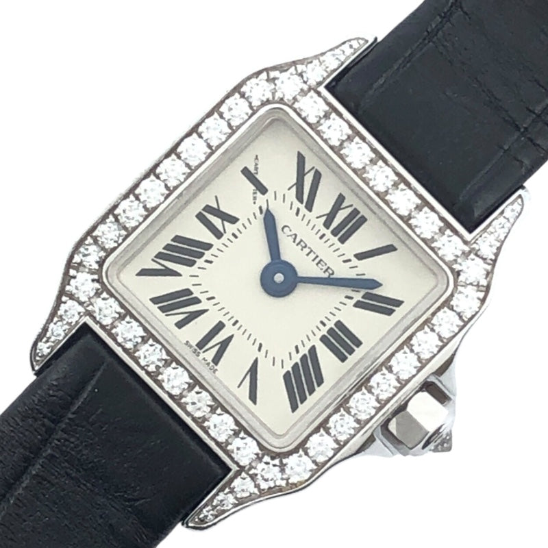 カルティエ Cartier ミニサントスドゥモワゼル WF902005 ブラック K18WG レディース 腕時計 | 中古ブランドリユースショップ  OKURA(おお蔵)