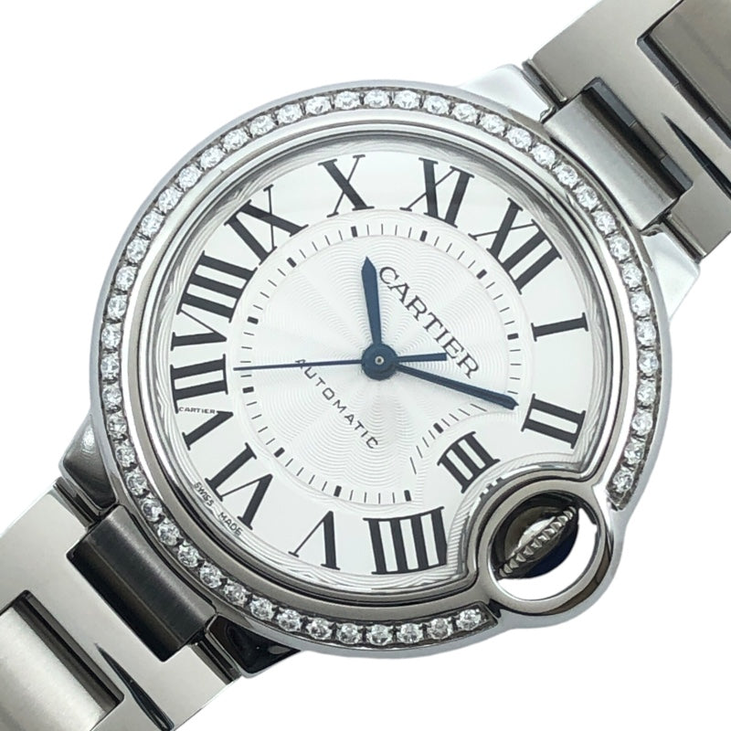 カルティエ Cartier バロンブルー ドゥ カルティエバロンブルー 33mm W4BB0016 シルバー SS 自動巻き レディース 腕 |  中古ブランドリユースショップ OKURA(おお蔵)