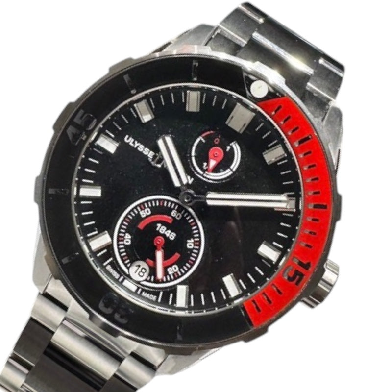 ユリスナルダン ULYSSE NARDIN ダイバー クロノメーター YOSHIDAスペシャル 1183-170/92-J2 ブラック チタ |  中古ブランドリユースショップ OKURA(おお蔵)