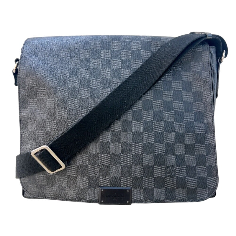 ルイ・ヴィトン LOUIS VUITTON ディストリクトMM N41272 ブラック シルバー金具 PVC ダミエグラフィット メンズ シ |  中古ブランドリユースショップ OKURA(おお蔵)