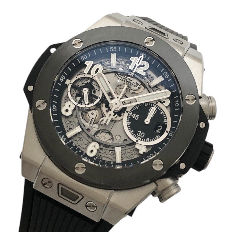 ウブロ HUBLOT ビックバン ウニコ チタニウム セラミック 42ｍｍ チタン/セラミック/ラバーベルト 自動巻き メンズ 腕時計 |  中古ブランドリユースショップ OKURA(おお蔵)