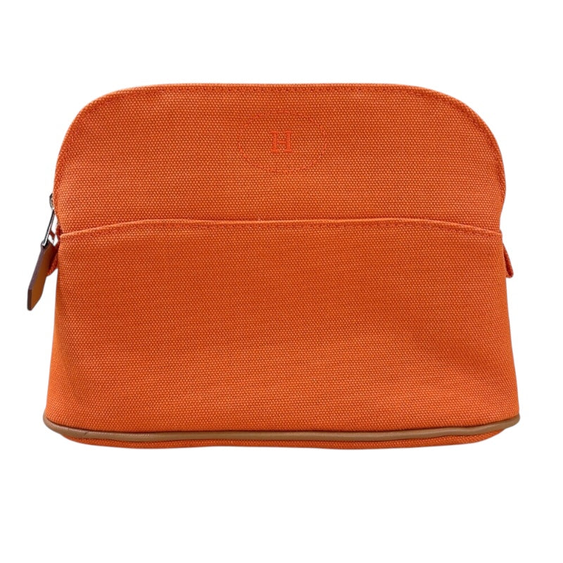 最新作売れ筋が満載 エルメス HERMES ボリードポーチ20 オレンジ シルバー金具 バッグ