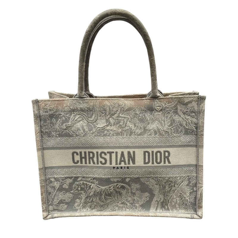 クリスチャン・ディオール Christian Dior ブックトート ミディアム M1296ZTDT ホワイト・グレー キャンバス レディー |  中古ブランドリユースショップ OKURA(おお蔵)