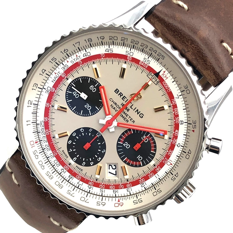 ブライトリング BREITLING ナビタイマーB01 クロノグラフ43TWA エディション AB01219A1G1X1 シルバー SS メ |  中古ブランドリユースショップ OKURA(おお蔵)