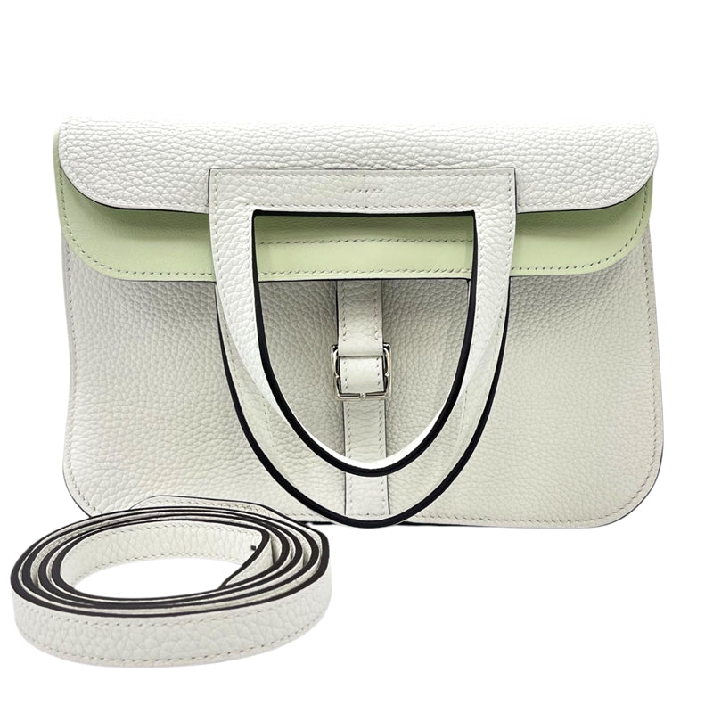 美品　HERMES アルザン25 ヴェルソ　ショルダーバッグ　ゴールド金具 エルメス アルザン 25 ヴェルソ マッシュルーム/ベージュドゥ