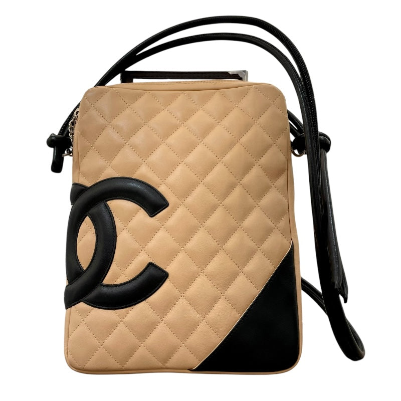 シャネル CHANEL カンボンショルダーミディアム A25178 ベージュ ブラック カーフ レディース ショルダーバッグ |  中古ブランドリユースショップ OKURA(おお蔵)