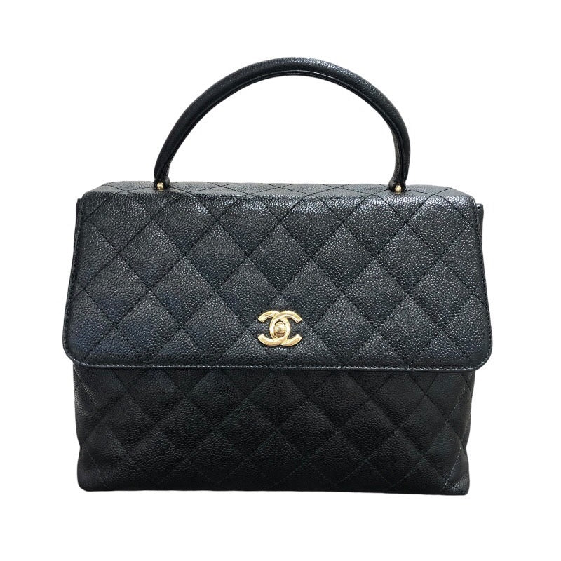 シャネル CHANEL トップハンドルバッグ A12397 ブラック/ゴールド金具 キャビアスキン レディース ハンドバッグ |  中古ブランドリユースショップ OKURA(おお蔵)