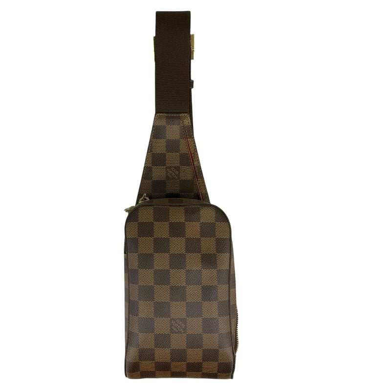 ルイ・ヴィトン LOUIS VUITTON ジェロニモス N51994 ブラウン/ゴールド金具 ダミエ レディース ボディバッグ |  中古ブランドリユースショップ OKURA(おお蔵)