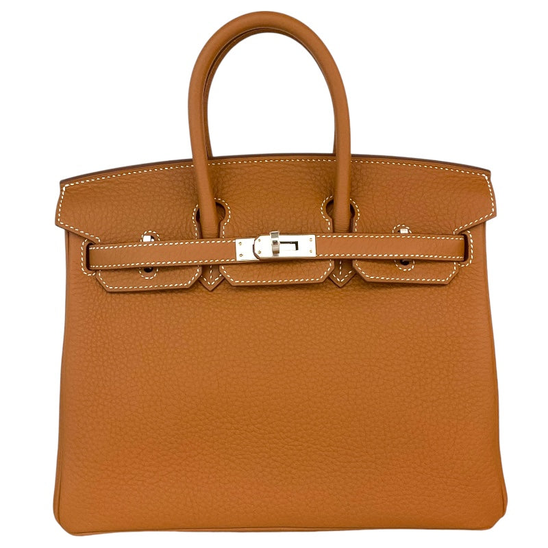 史上最も激安 バーキン25 HERMES エルメス B刻 トゴ ゴールド/シルバー金具 バッグ