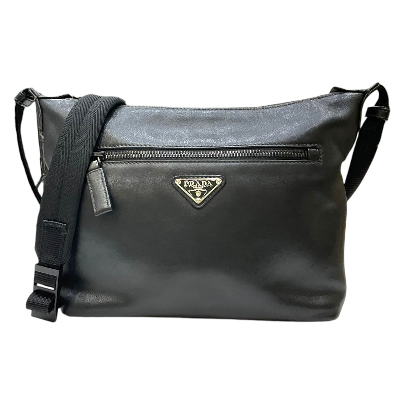 SALE!プラダ PRADA ショルダーバッグ 正規品 保証書付き プラダ PRADA ショルダーバッグ 2VH078 ブラック レザー