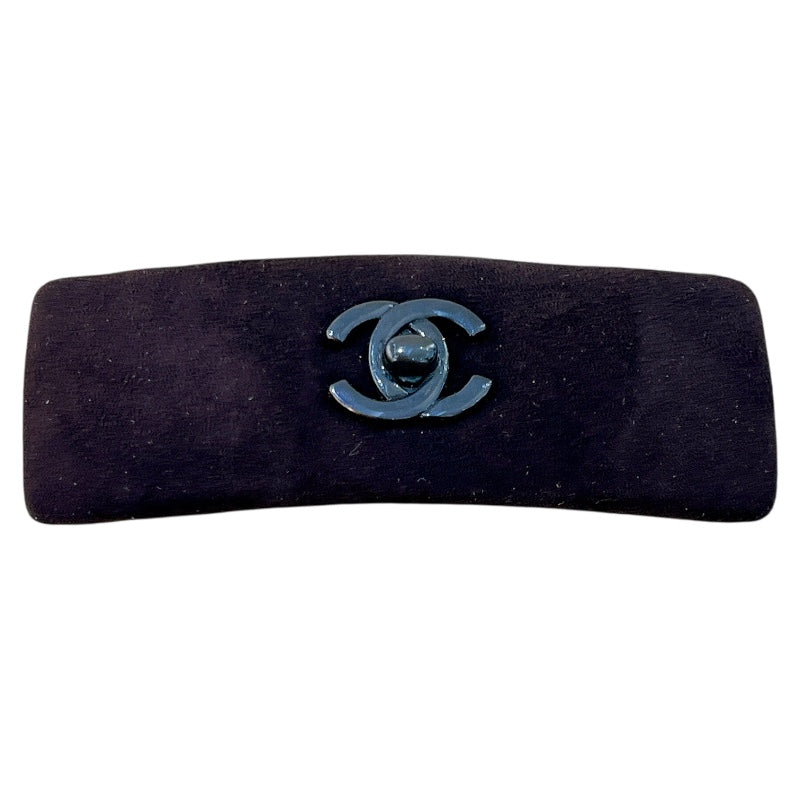 CHANEL シャネル バレッタ② COCO ブラウン シャネル CHANEL ココマークバレッタ ダークブラウン/ブラック
