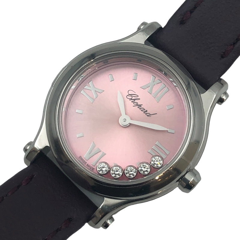 ショパール Chopard ハッピースポーツ 278620-3004 ピンク SS クオーツ