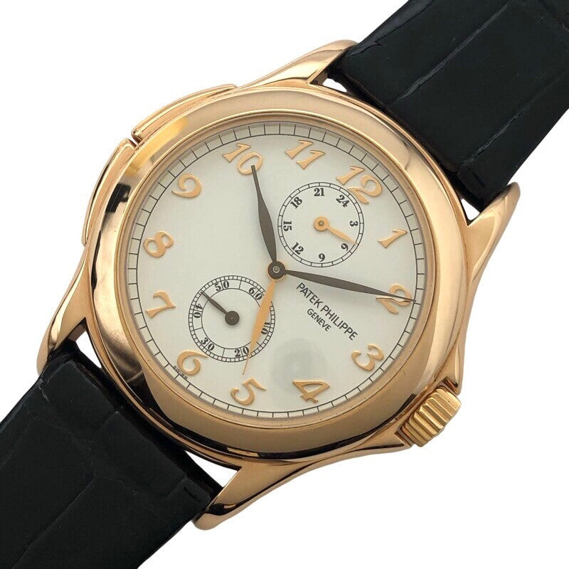 パテック・フィリップ PATEK PHILIPPE カラトラバ トラベルタイム 5134R-001 K18PG 手巻き メンズ 腕時計 |  中古ブランドリユースショップ OKURA(おお蔵)